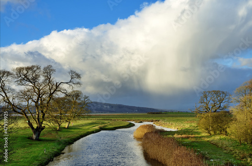 Photo: View of the River Bela, Milnthorpe. View of the River Bela, Milnthorpe.