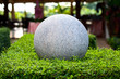 Stone ball in a park
