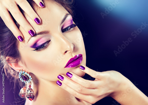 Photo: purple makeup purple makeup
