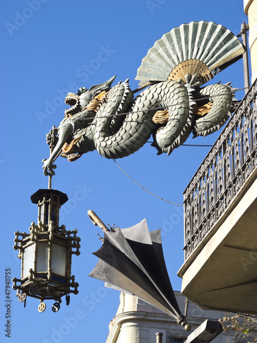 Photo: Chinese Dragon in the Ramblas, Barcelona Chinese Dragon in the Ramblas, Barcelona
