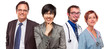 Mixed Race Women and Businessman with Doctors or Nurses