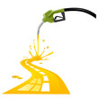 benzina che fa strada vector