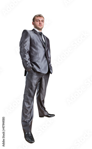 Photo: Standing confident businessman Standing confident businessman