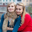 Two Polish Women Embraced