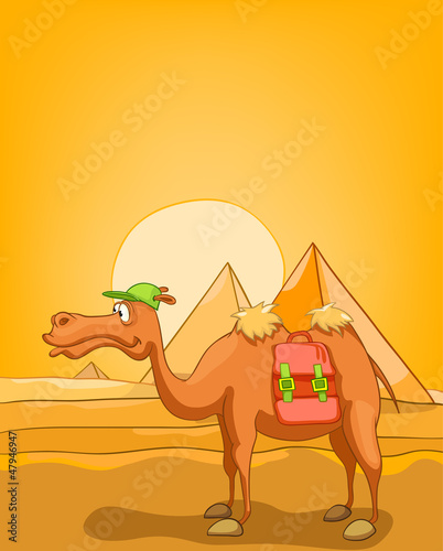 Vector: Cartoon Nature Landscape Pyramids of Egypt Cartoon Nature Landscape Pyramids of Egypt