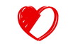 Drawing heart, animation of your feelings