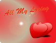 Valentine Love Card - All My Loving III