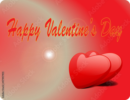 Vector: Valentine Love Card - Happy Valentine Day Valentine Love Card - Happy Valentine Day