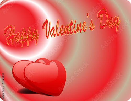 Vector: Valentine Love Card - Happy Valentine Day II Valentine Love Card - Happy Valentine Day II