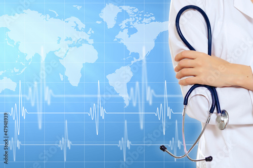 Photo: Illustration with heart beat Illustration with heart beat