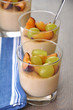 Grießpudding mit Früchten