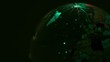 Video: Transparent sphere with world map on it spins in color light Transparent sphere with world map on it spins in color light
