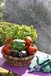 vegetables and water jet