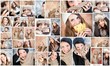 collage di ritratti femminili
