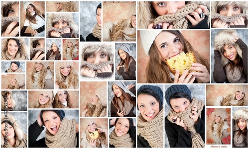 Photo: collage di ritratti femminili collage di ritratti femminili
