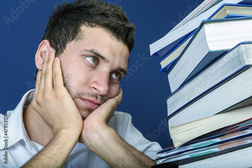 Photo: Student worried Student worried