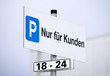 Foto: Schild Kundenparkplatz Schild Kundenparkplatz