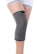 Knee in knee brace after injury