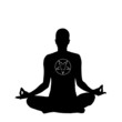Satanist Meditating