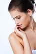 Profile of a beautiful young woman