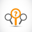 Questions magnifying glass