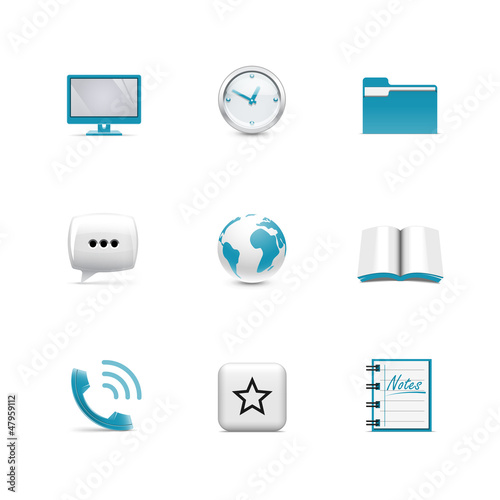 Vector: Internet icons. Azzurro series Internet icons. Azzurro series