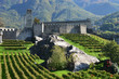 Ancient fortifications in Bellinzona, Switzerland