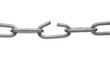 Foto: broken metal chain link broken metal chain link