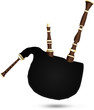 Biniou koz - traditional breton cornemuse, musical instrument