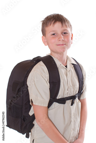 Photo: portrait of a schoolboy portrait of a schoolboy