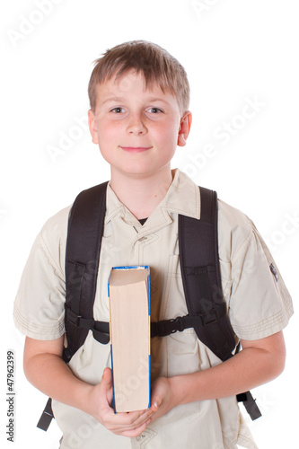 Photo: portrait of a schoolboy portrait of a schoolboy