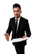 Lawyer inviting you to see a contract