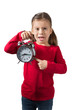Girls Showing Alarm Clock