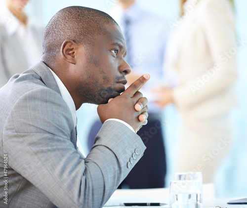 Photo: Man thinking Man thinking