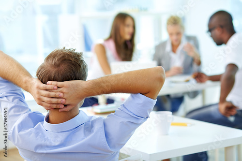 Photo: Relaxed teacher Relaxed teacher