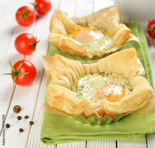 Photo: Scrambled Eggs in Puff Pastry Scrambled Eggs in Puff Pastry