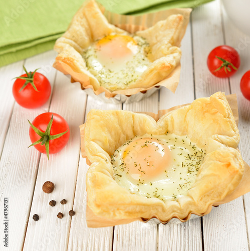 Photo: Scrambled Eggs in Puff Pastry Scrambled Eggs in Puff Pastry