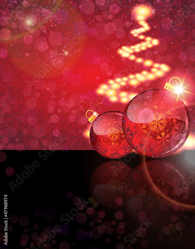 Vector: Christmas balls with abstract patterns Christmas balls with abstract patterns