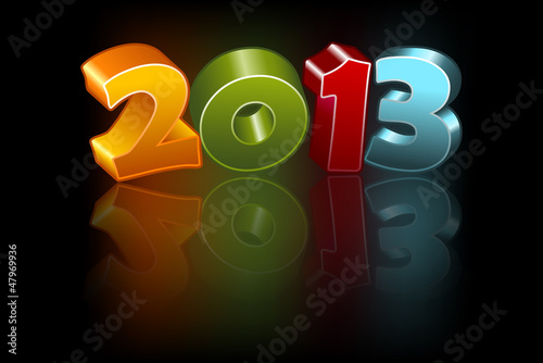 Vector: New 2013 year greeting card, vector New 2013 year greeting card, vector