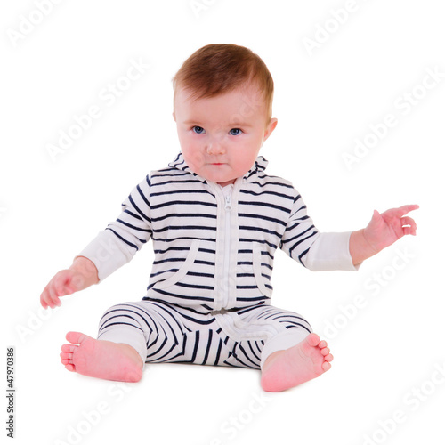 Photo: Smiley baby sitting Smiley baby sitting
