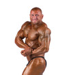 bodybuilder flexing