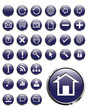 Set of Vector Circular Buttons