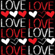 Seamless pattern of love