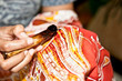 Batik  Javanese technique. Indonesia.