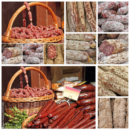 Photo: slow food collage made of images from european farmers markets slow food collage made of images from european farmers markets