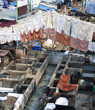 Open-air laundry, Mumbai, India