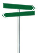 Right left road route direction pointer this way signs green