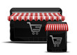 Vector: mobile shopping mobile shopping
