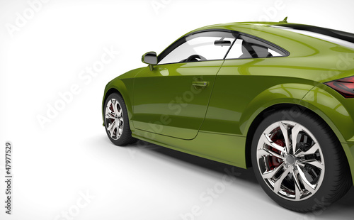 Illustration: Toxic Green Car Toxic Green Car