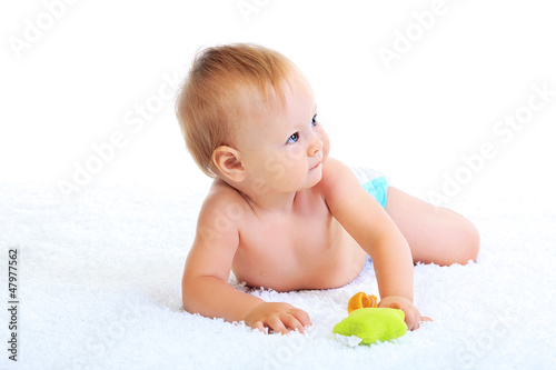 Photo: lying baby lying baby